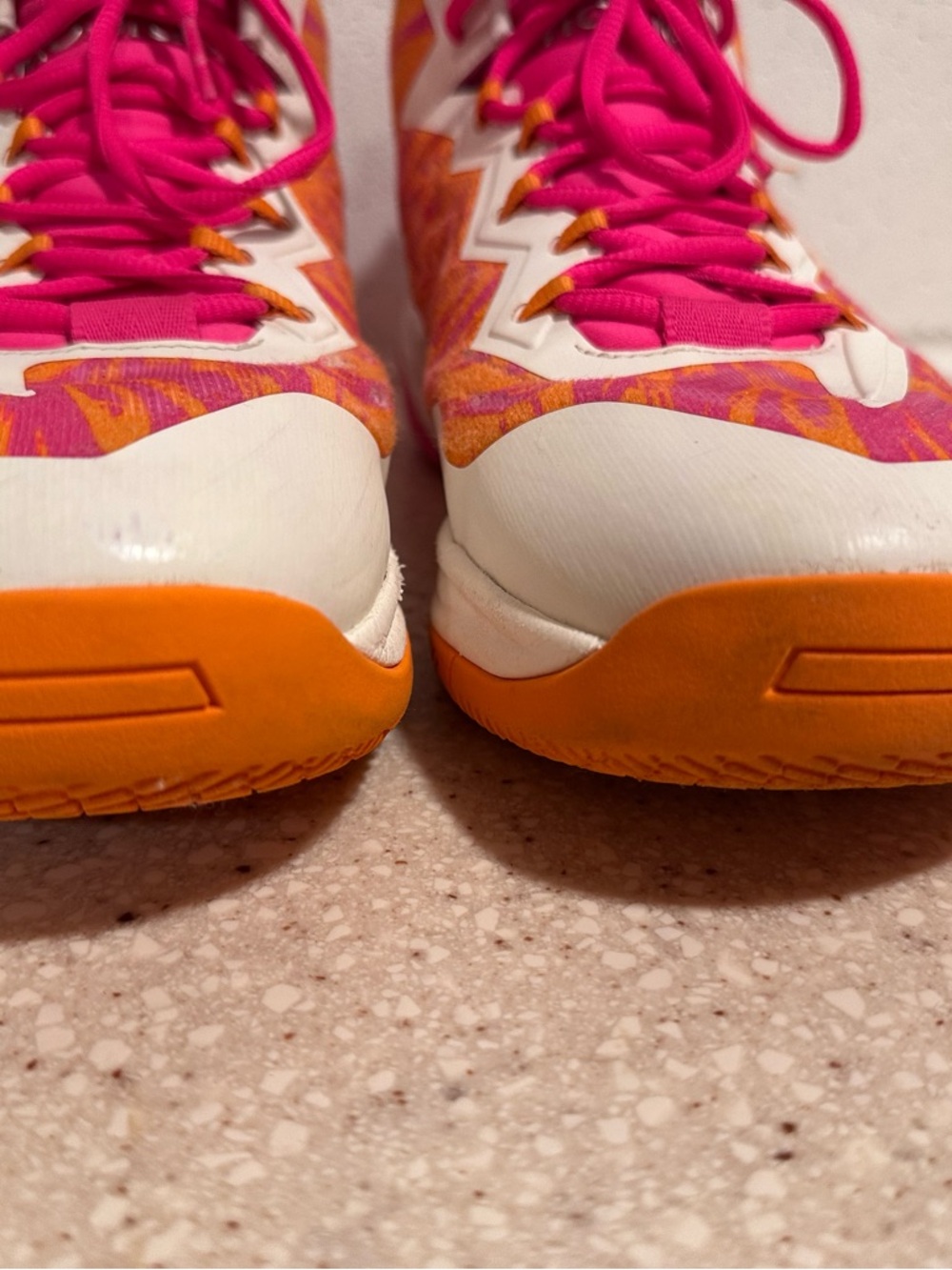 Moolah Neovolt Pro V2 Pink Orange White Basketball Shoes Women's Size 11 GUC - Picture 4 of 16